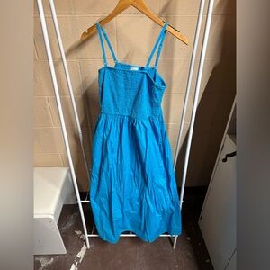 a new day Vibrant Blue Smocked Dress
